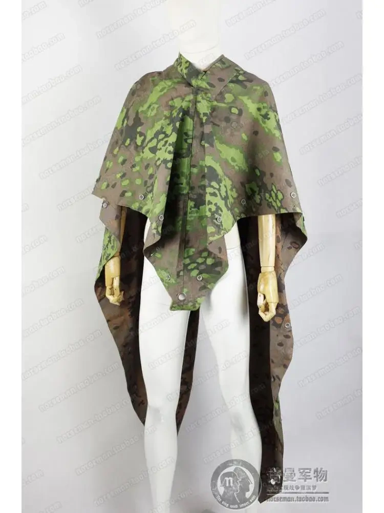 Reproduction Cosplay German M31 Oak-Leaf Camouflage Quarter Shelter Poncho Zeltbahn Camouflage  Specialized Clothing Nordland