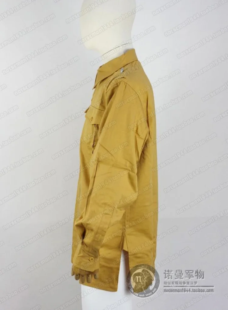 Reproduction Cosplay German DAK Tropical Uniforms Tropical Issue Shirt Tropen Hemd Nordland 1944
