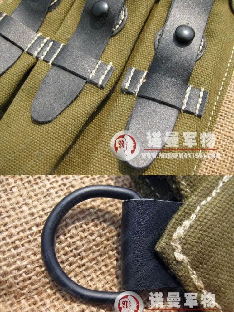 Reproduction Cosplay German MP40 Pouches in Pair Reenactment Nordland 1944
