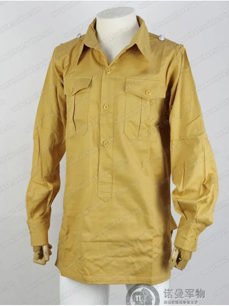 Reproduction Cosplay German DAK Tropical Uniforms Tropical Issue Shirt Tropen Hemd Nordland 1944