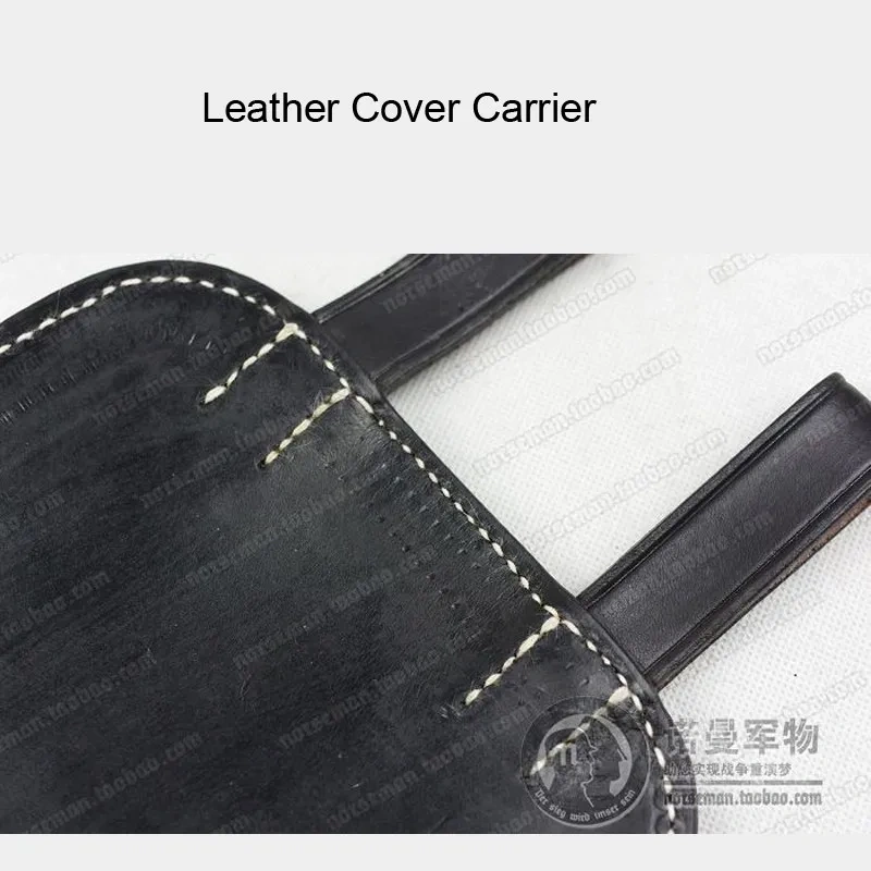 Reproduction Cosplay German Leather Cover Carrier for Flat Shovel Entrenching Tools Nordland 1944