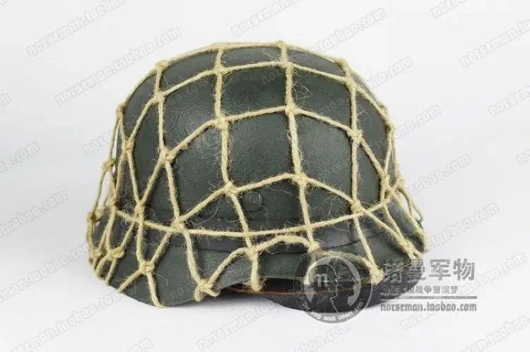 Reproduction Cosplay German Helmet Issued Camouflage Net « Tarnnetz » Adapted to All types of German Helmets Nordland 1944