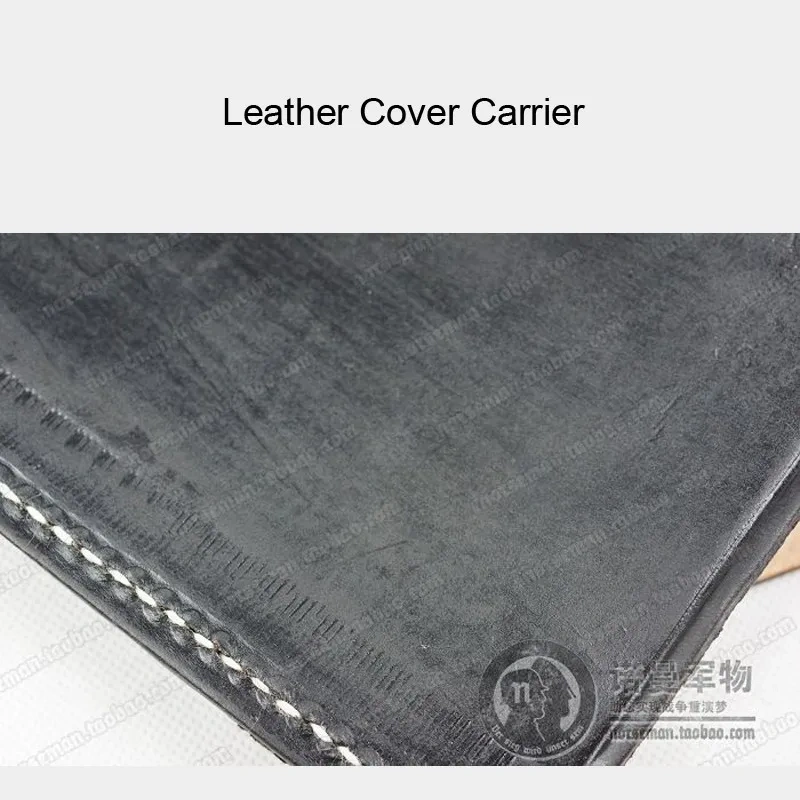 Reproduction Cosplay German Leather Cover Carrier for Flat Shovel Entrenching Tools Nordland 1944
