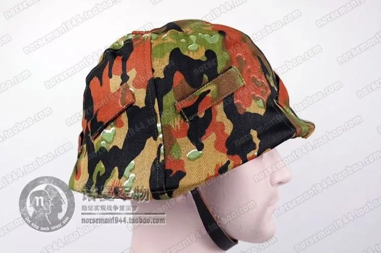 Cosplay German Elite Palmtree, Oak-Leaf, Plane Tree, Leibermuster, Dot44 Pattern Camouflage Reversible Helmet Cover Reenactment