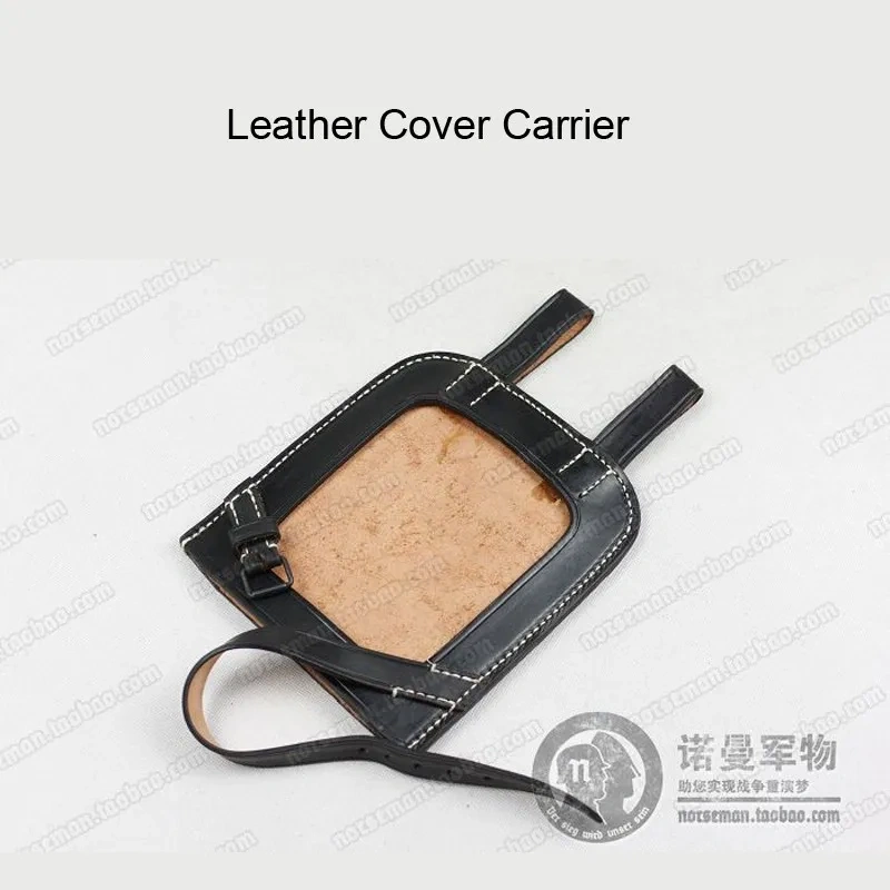 Reproduction Cosplay German Leather Cover Carrier for Flat Shovel Entrenching Tools Nordland 1944