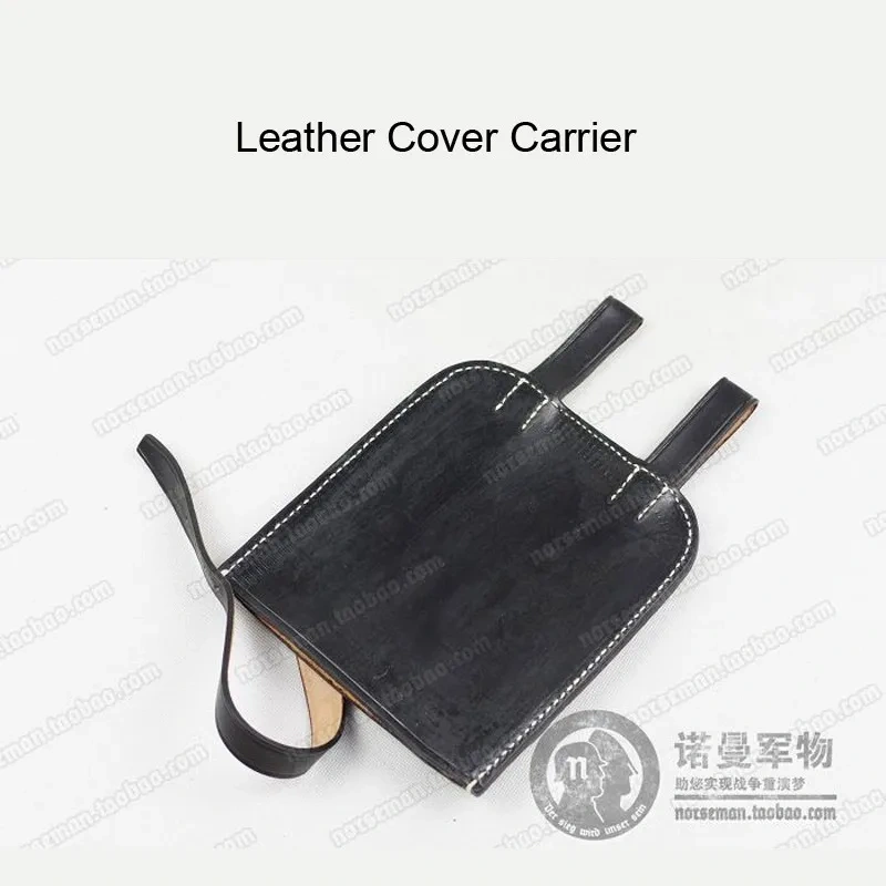Reproduction Cosplay German Leather Cover Carrier for Flat Shovel Entrenching Tools Nordland 1944