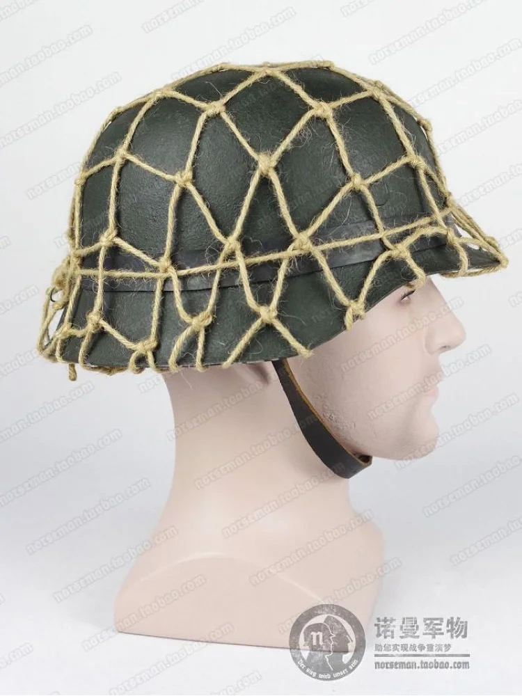 Reproduction Cosplay German Helmet Issued Camouflage Net « Tarnnetz » Adapted to All types of German Helmets Nordland 1944