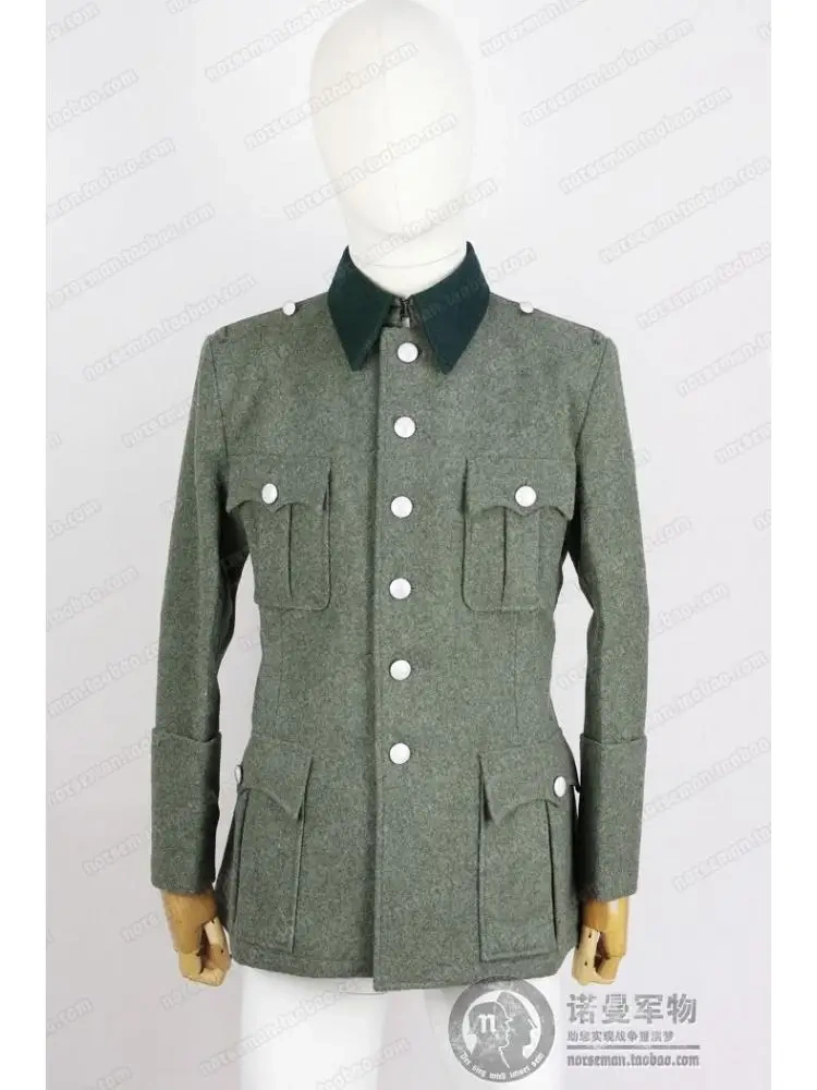 Reproduction Cosplay German M41 Field Grey Officer Wool Field Blouse Tunic and Trousers Pants Nordland 1944 Nordland 1944