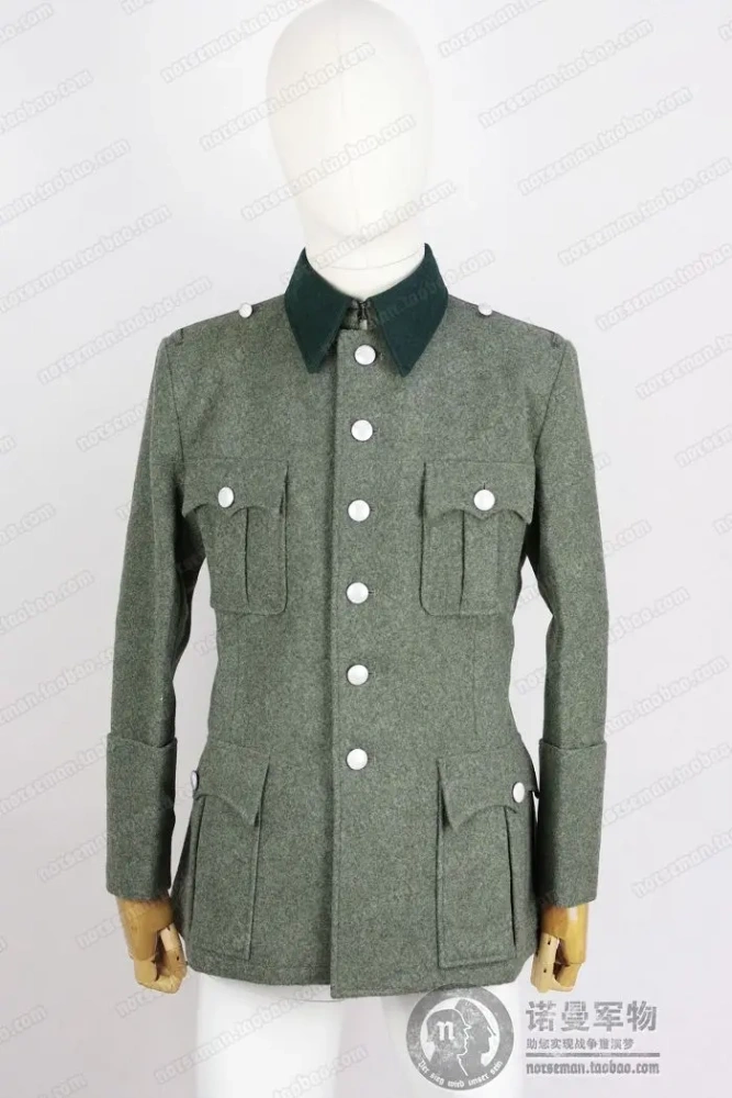 Reproduction Cosplay German M41 Field Grey Officer Wool Field Blouse Tunic and Trousers Pants Nordland 1944 Nordland 1944