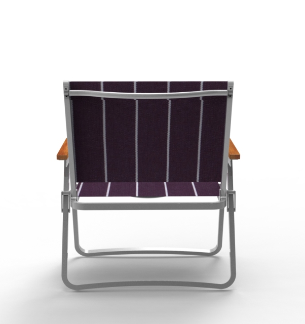 Camping aluminum teak table and chair set