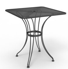 Iron square bar table