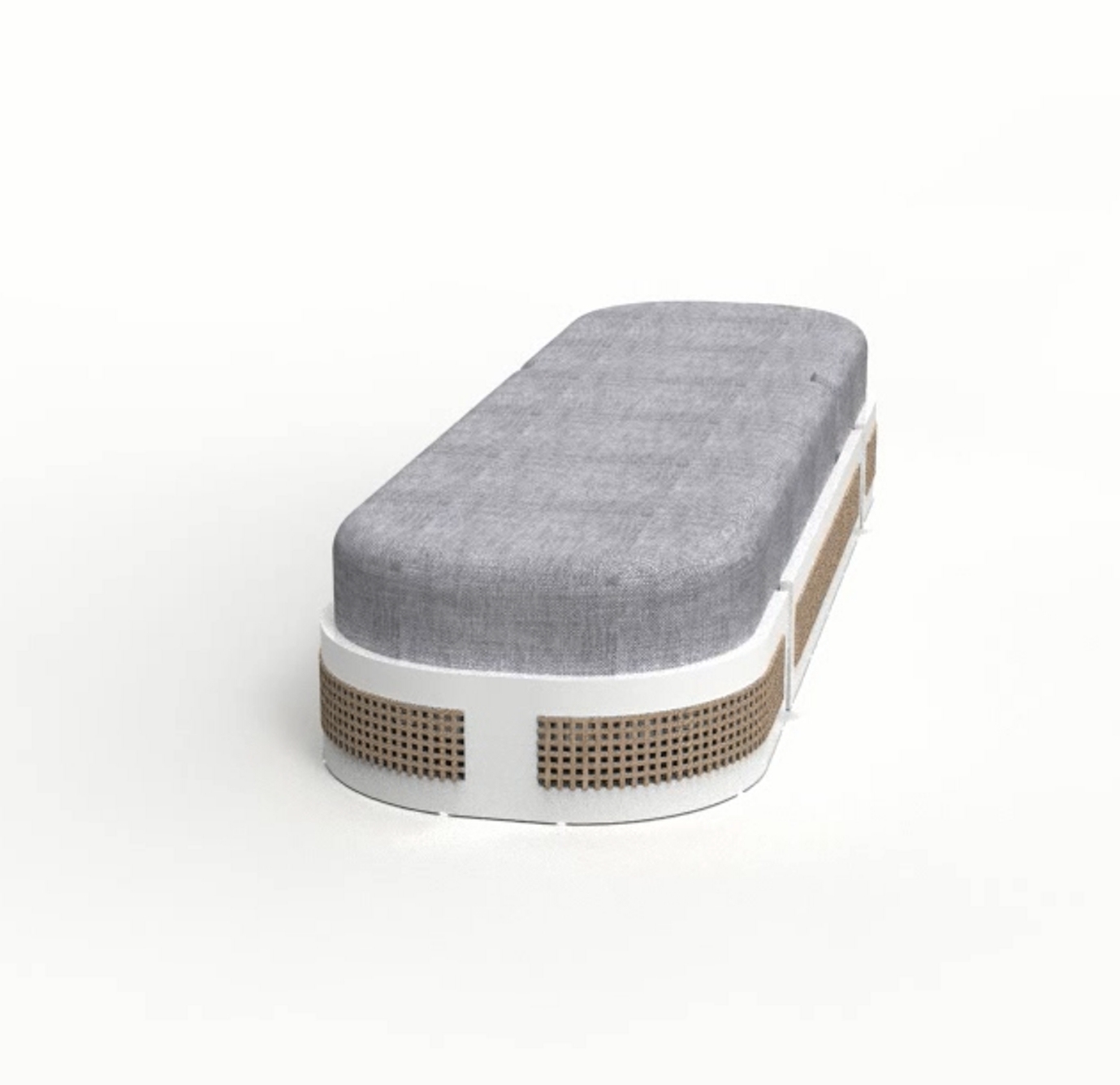Outdoor rattan couch