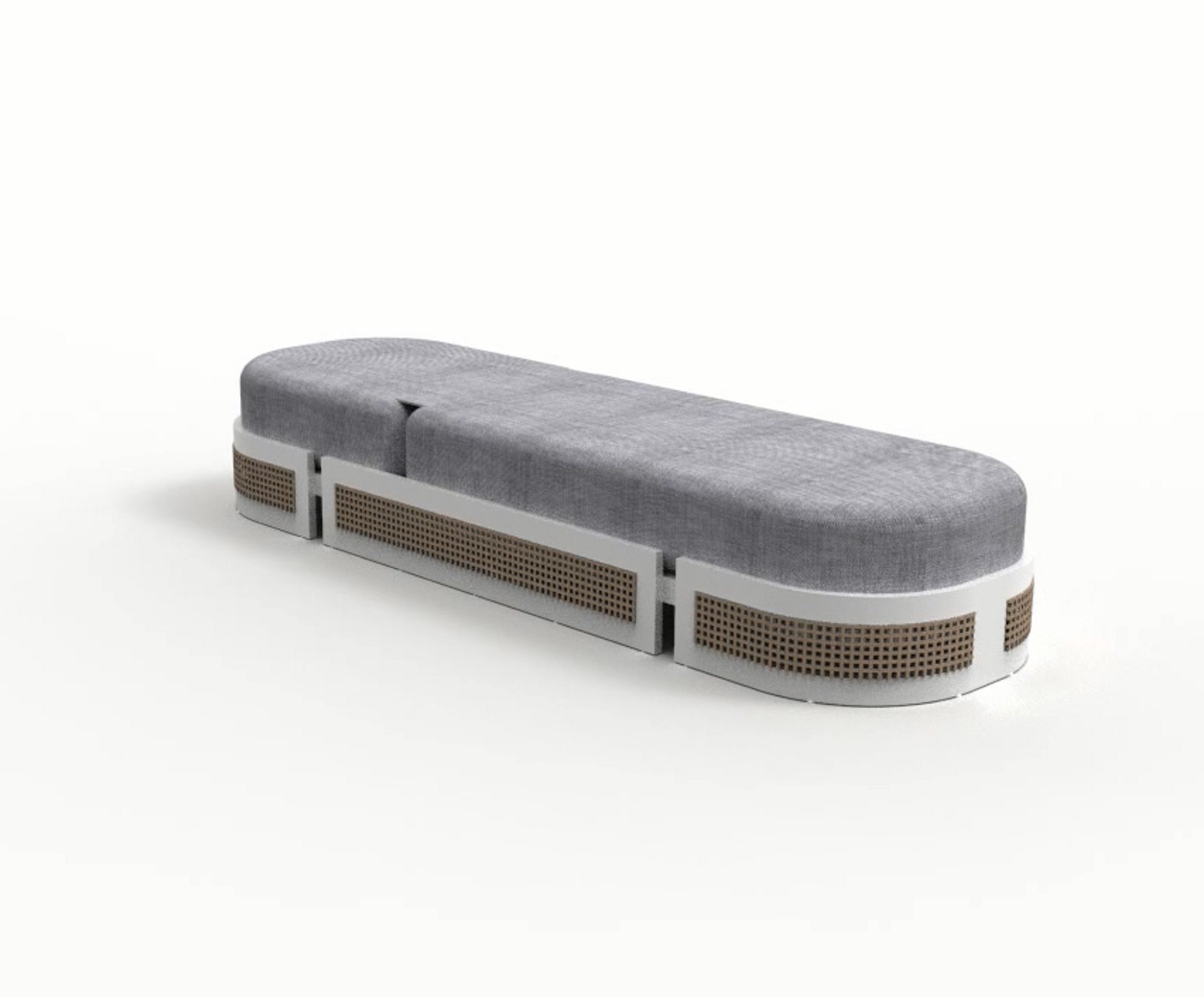 Outdoor rattan couch