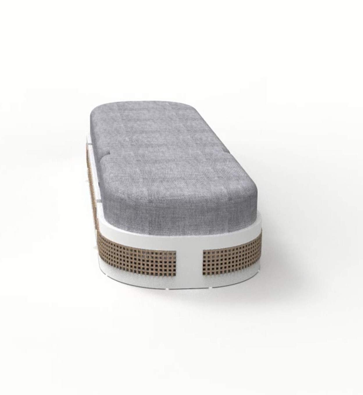 Outdoor rattan couch