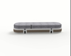 Outdoor rattan couch