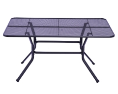 Outdoor wire mesh long table