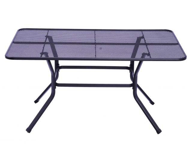 Outdoor wire mesh long table