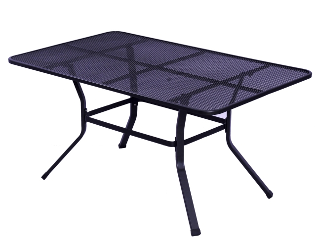 Outdoor wire mesh long table