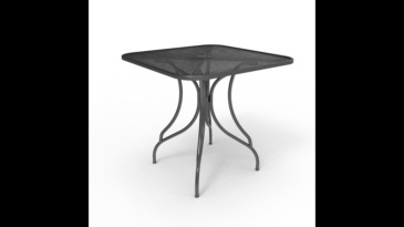 Outdoor metal mesh table