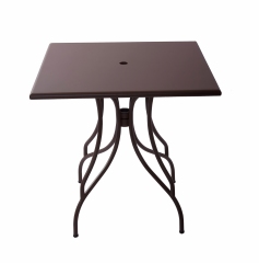 Outdoor casual metal table