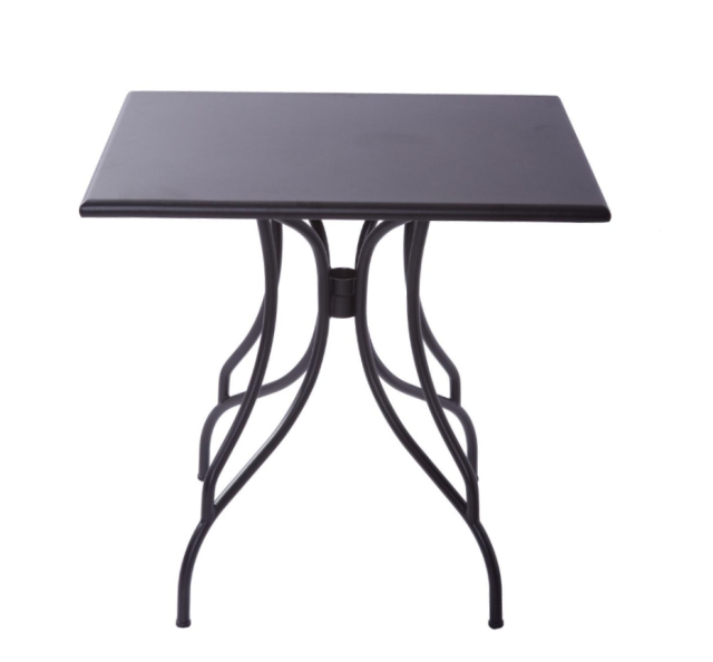 Outdoor casual metal table