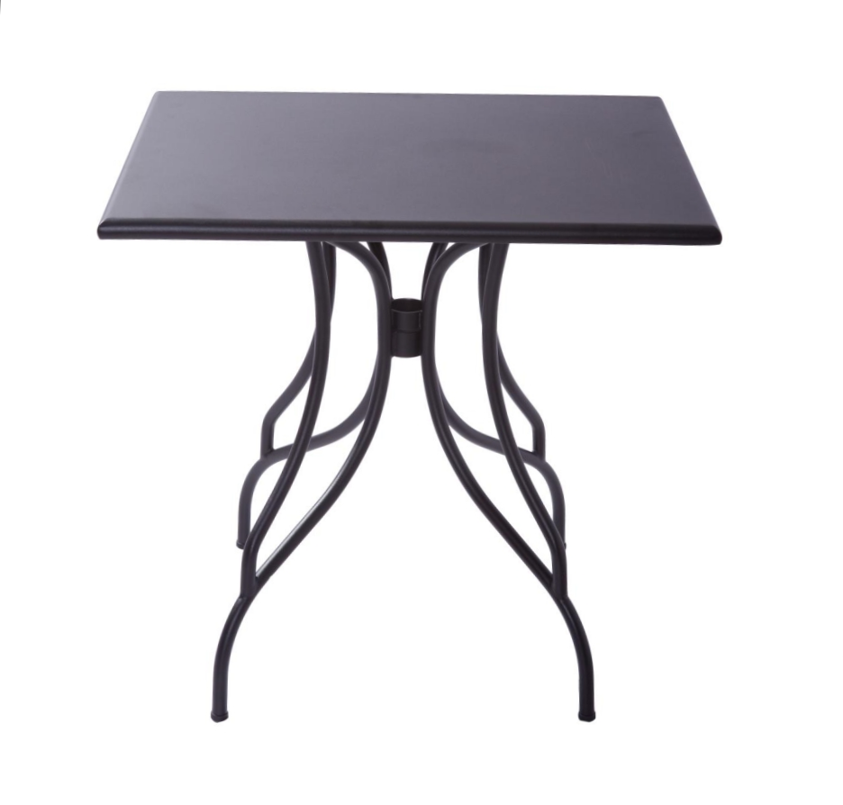 Outdoor casual metal table