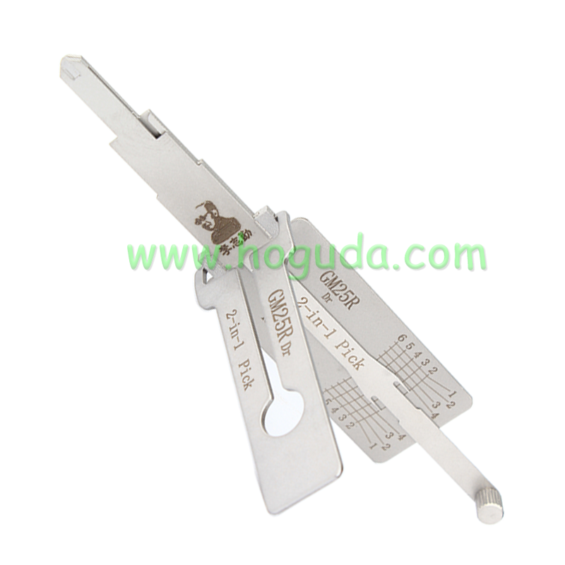 Lishi Tool GM25R Dr 2-in-1 pick  Lishi style  2 in 1 lock pick and decoder locksmith tool used for US old Buick Chevrolet