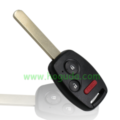 For Honda Accord Sedan Pilot Civic CRV 2+1 button remote key with 313.8Mhz ID46 chip FCCID :KR55WK49308