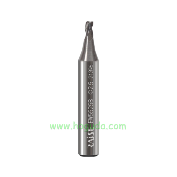Raise 2.5mm Milling Cutters Carbide Steel For Key Machine φ2.5xD6x40x3F