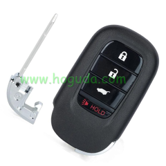 For Honda 3+1 button smart remote key with 433MHz 4A Chip  FCC ID: KR5TP-4