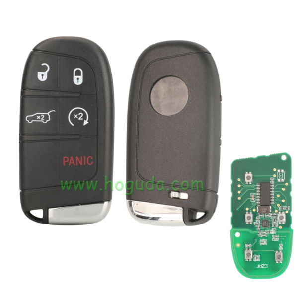 For Fiat 4 button remote key with 433Mhz PCF7953M /PCF7945 4A HITAG AES HITAG AES Chip FCC ID:M3N-40821302