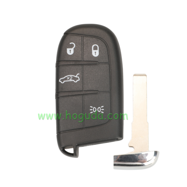 For Fiat 4 button remote key with 433Mhz PCF7953M /PCF7945 4A HITAG AES HITAG AES Chip FCC ID:M3N-40821302