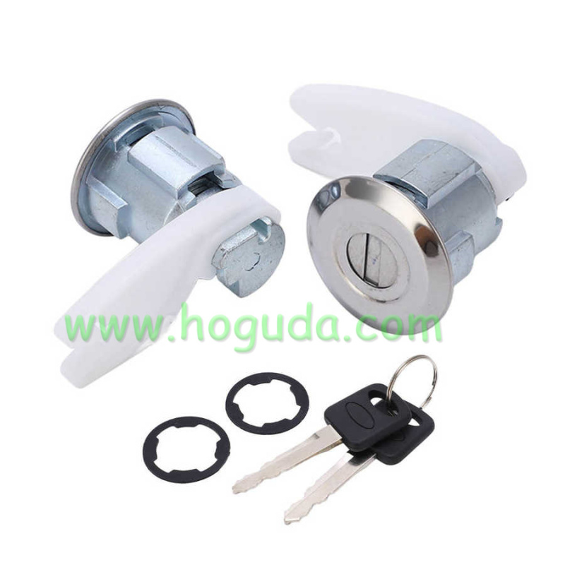 For Ford Front Door Lock Cylinder Barrel Set F3TZ7822050B  5090051‑01 Wear Resistant Robust for Car
