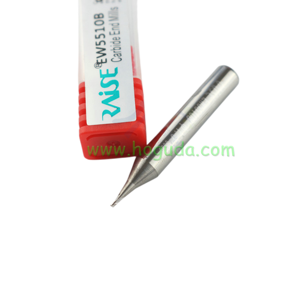 Raise 1.0mm Milling Cutters Carbide Steel For Key Machine φ1.0xD6x40x3F