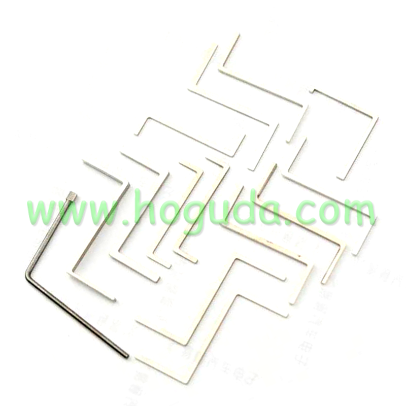 HUK 14PCS Locksmith Tools Set Tension Wrench Push Rod Rotating Rod Tools Locksmith Supply