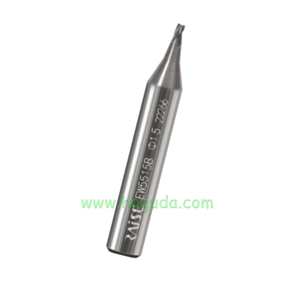 Raise 1.5mm Milling Cutters Carbide Steel For Key Machine φ1.5xD6x40x3F