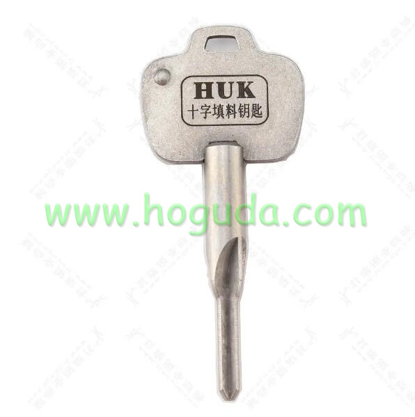 HUK Cross Key Cross-filled Key Locksmith Key for Lock Multifunction Pick Master Cross Key Stainless Still