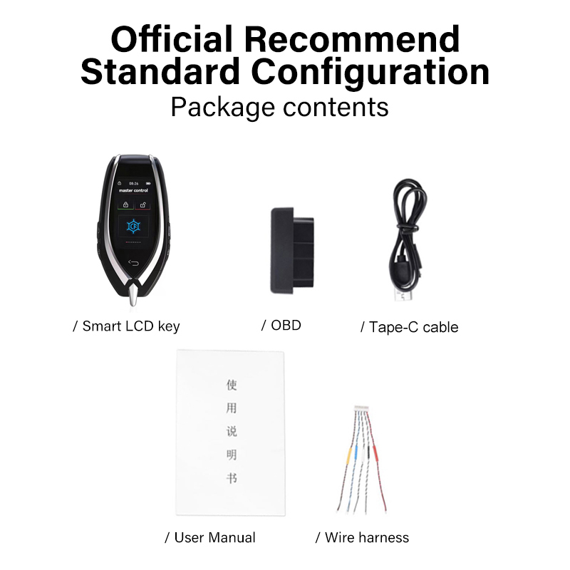 CF930 Universal Modified Remote Smart LCD Key Display Car Key Keyless Go