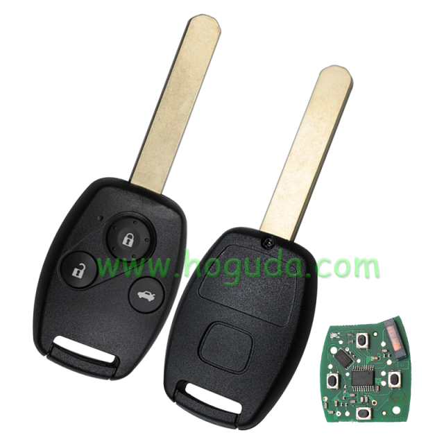 For Honda Accord Sedan Pilot Civic CRV 3 button remote key with 313.8Mhz ID46 chip FCCID :KR55WK49308