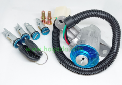 For Iveco Ignition Barrel Switch Cylinder Lock 2 Keys 4837683 41040470 504026642