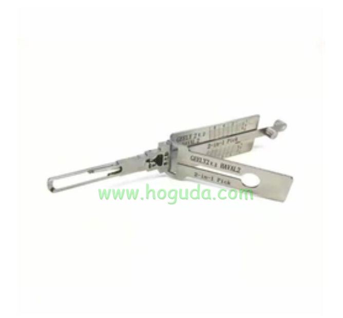 Original LISHI 2 in 1 GEELY2 V.2 HAVAL2 2-IN-1 lock PICK for Geely Haval Open Door Lock Anti-Glare