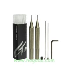 Pin removing punch set used for flip remote key