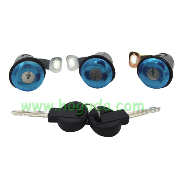 For Peugeot  9170G3 252522 LEFT RIGHT DOOR LOCK CYLINDER WITH 2 KEYS