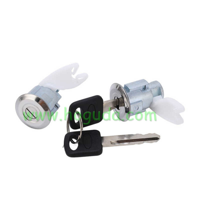 For Ford Front Door Lock Cylinder Barrel Set F3TZ7822050B  5090051‑01 Wear Resistant Robust for Car