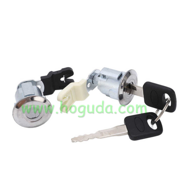For Ford Car Front Door Lock Cylinder Set XL2Z7821990AC F87Z7821990BA Replacement For Ford E150 E250 E350