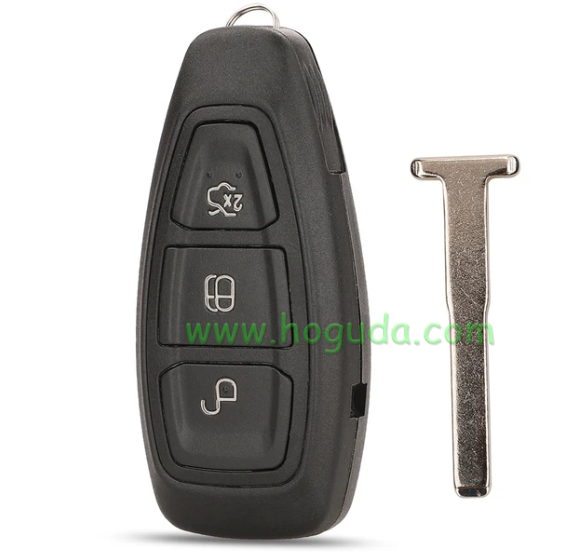 For Original Ford 3 button Keyless fiesta Remote key with 433Mhz ID49 chip J1BT-15K601-AD or AA. Original PCB+Aftermarket shell.