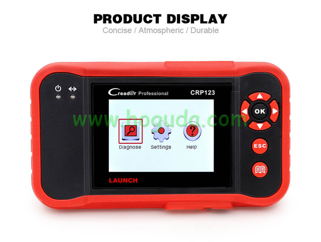 LAUNCH CRP123 OBD2 EOBD automotive scannerABS Airbag SRS Transmission Engine Car Diagnostic Tool Multilingual free update