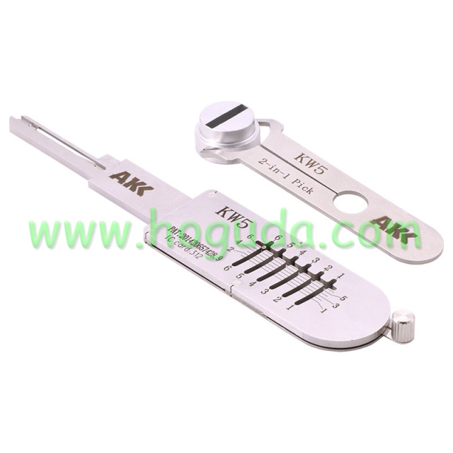 Original AKK Tools KW5 2 in 1 Decoder And Lock Picks Tool