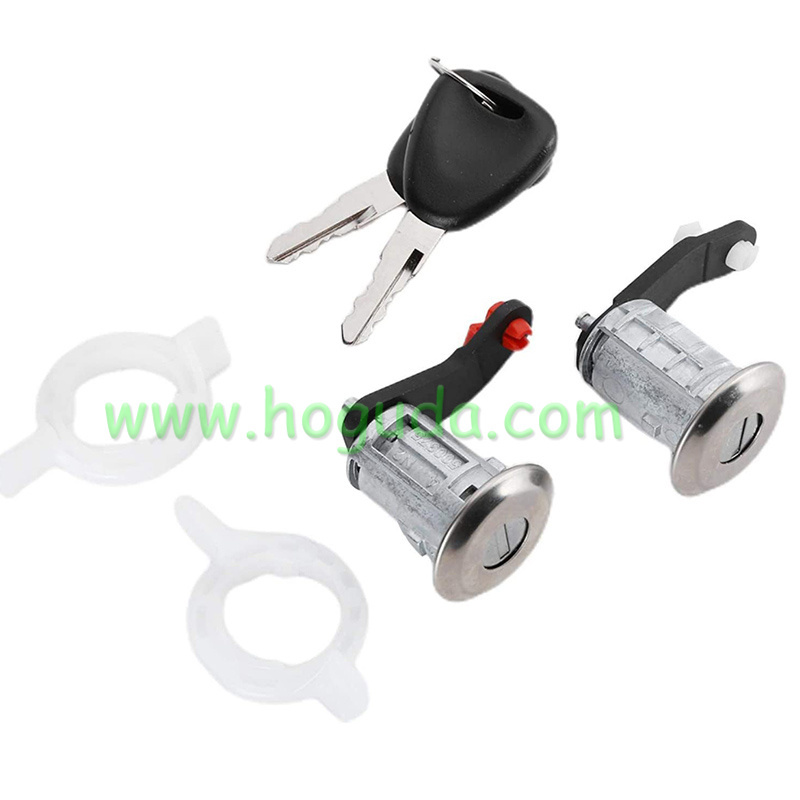 For Renault  New Left Right Car Door Lock Barrel Cylinder with 2 Keys for RENAULT MASTER OPEL MOVANO 1998-2016 OE 7701470944 7701470945