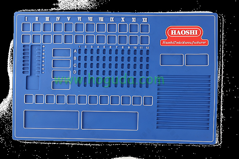Haoshi Rubber Anti-slip Pinning Bench Desk Working Mat for Locksmith Tools Repair Mat 43.5MM*27.5MM